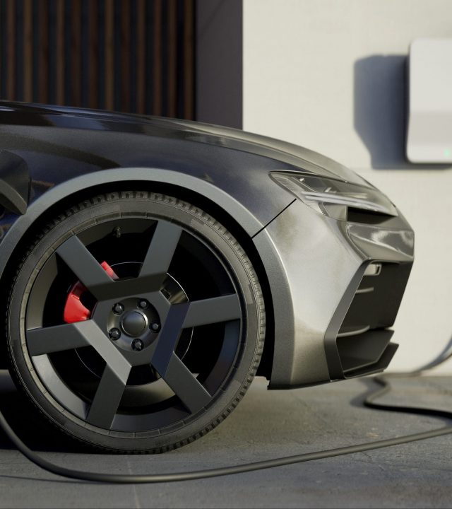 Close,Up,Of,Modern,Generic,Electric,Vehicle,Ev,Hybrid,Car